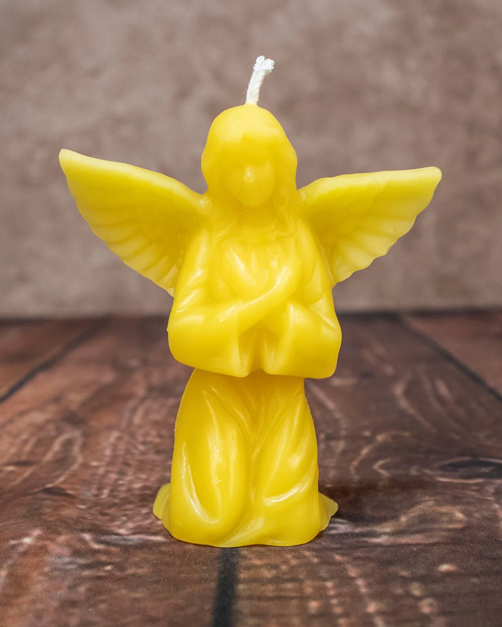 Small Beeswax angel candle
