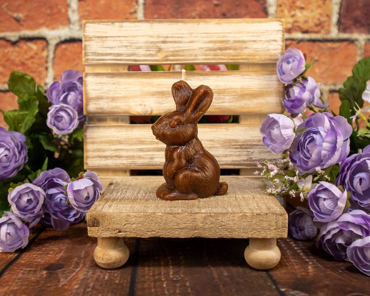 Easter Pure Beeswax Bunny Brown