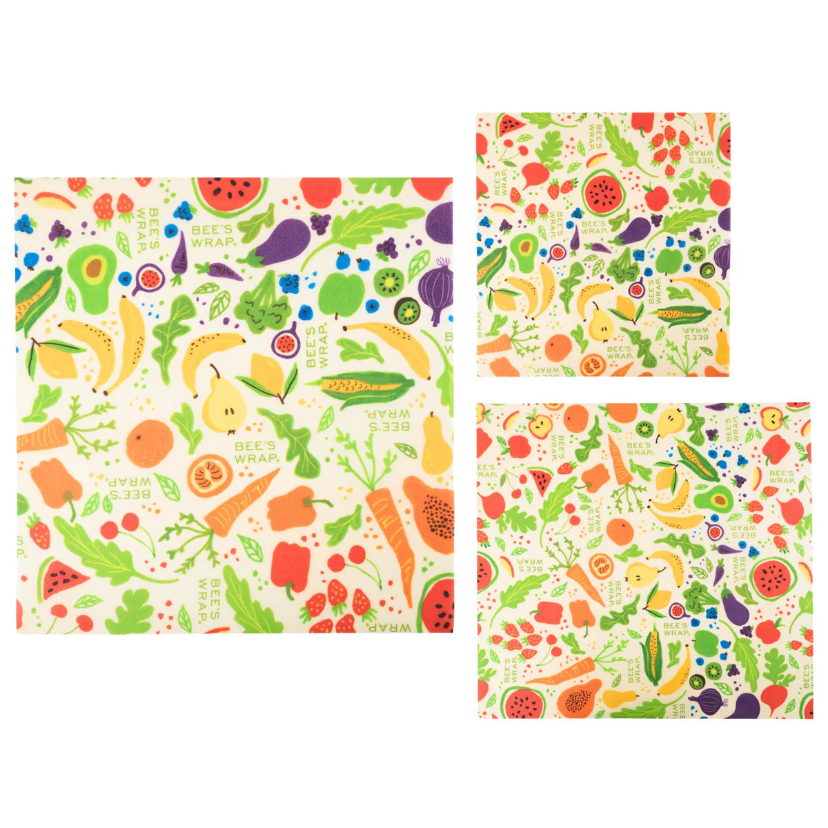 Beeswax Food Wraps Garden Party 3pk