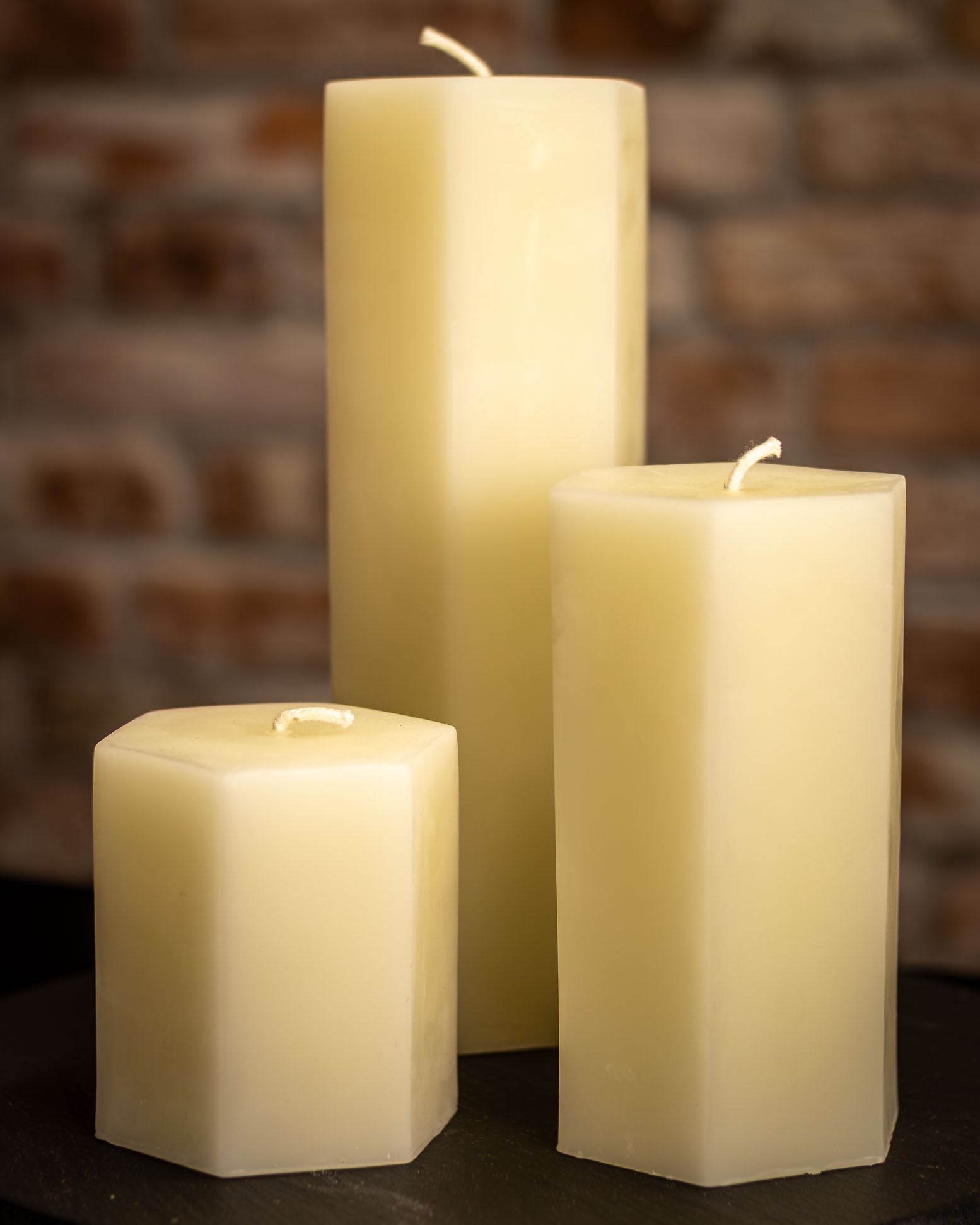 Hexagon Pillar Candles