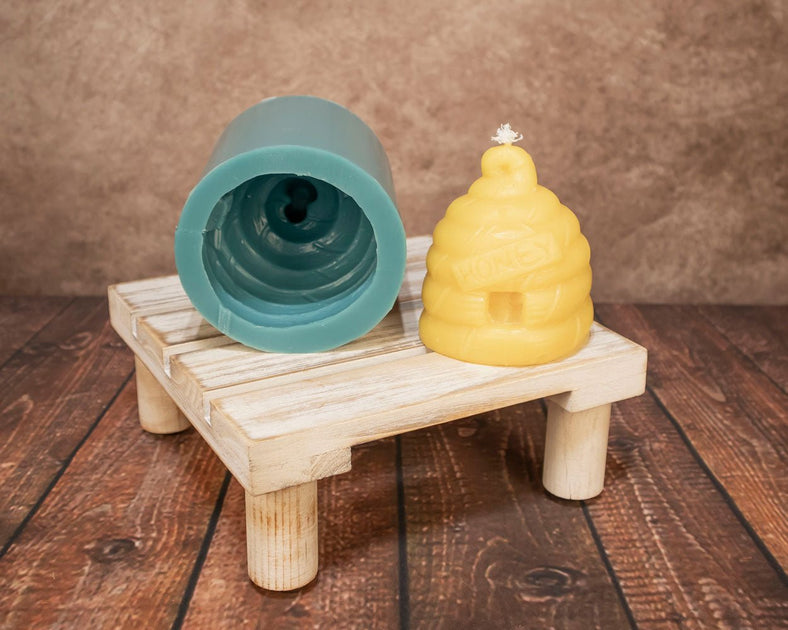 High Quality Honey Skep Molds for Beeswax Candles Made in USA