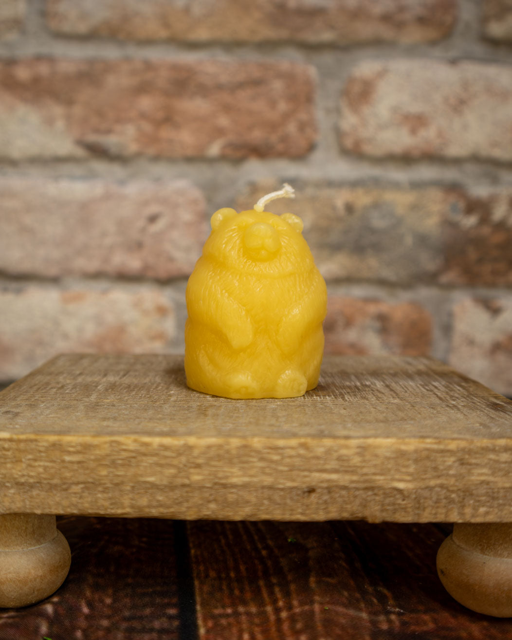 Woodland Animal Candle Set – Beeswax Bear, Moose & Raccoon Trio