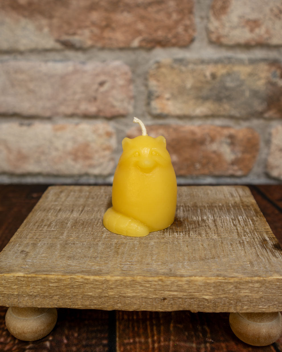 Woodland Animal Candle Set – Beeswax Bear, Moose & Raccoon Trio