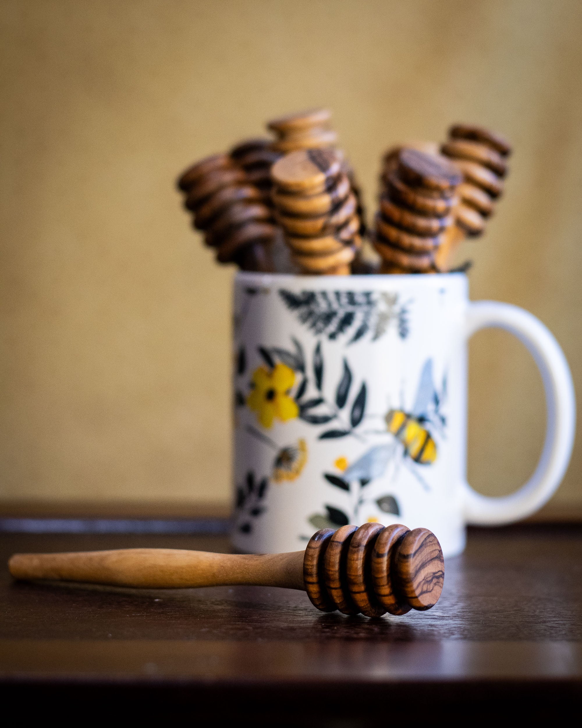 Olive Wood Honey Dipper