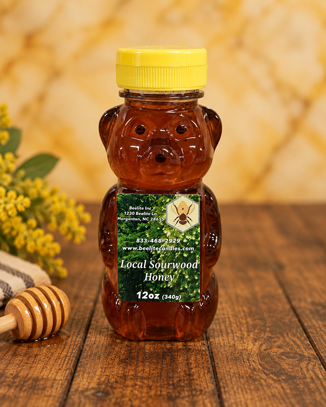 Sourwood Honey 12oz Squeeze Bear