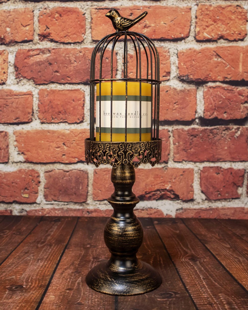 Bird Cage Round Pillar Holder