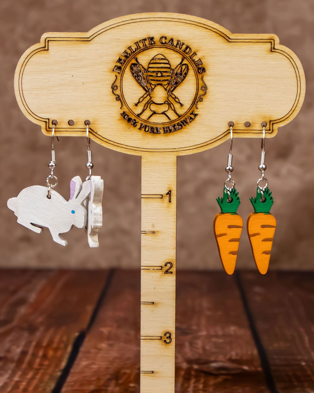 Easter Bunny and Carrot Ear Rings