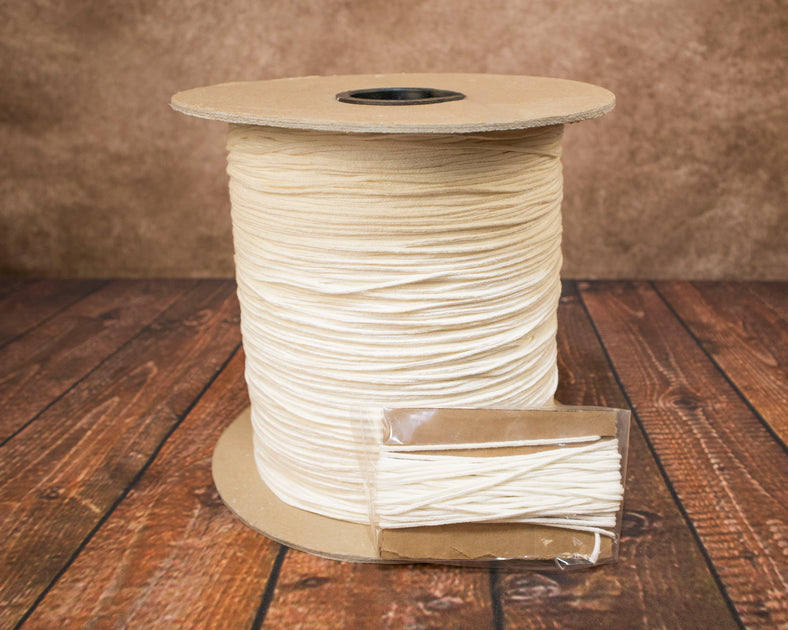 4 Square Braided Cotton Wick for beeswax candles Beelite Candles