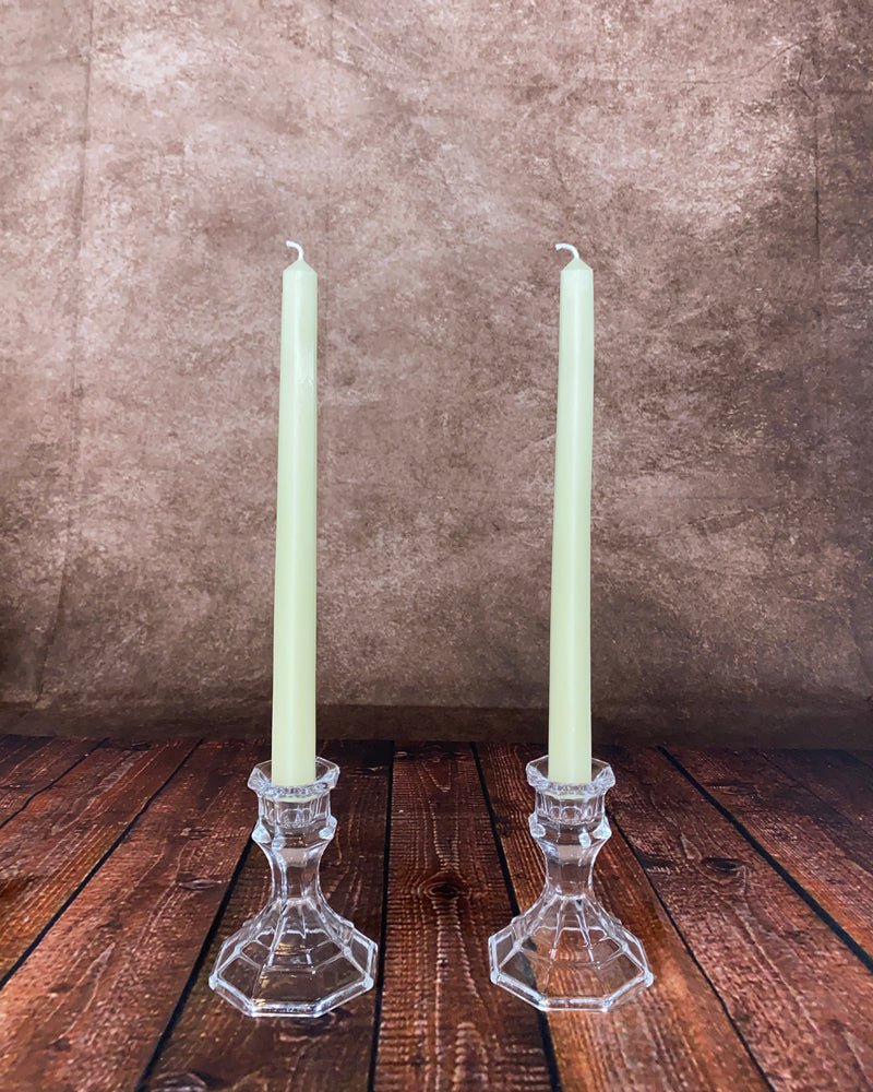 10inch Hexagon Beeswax Tapers (Pair)