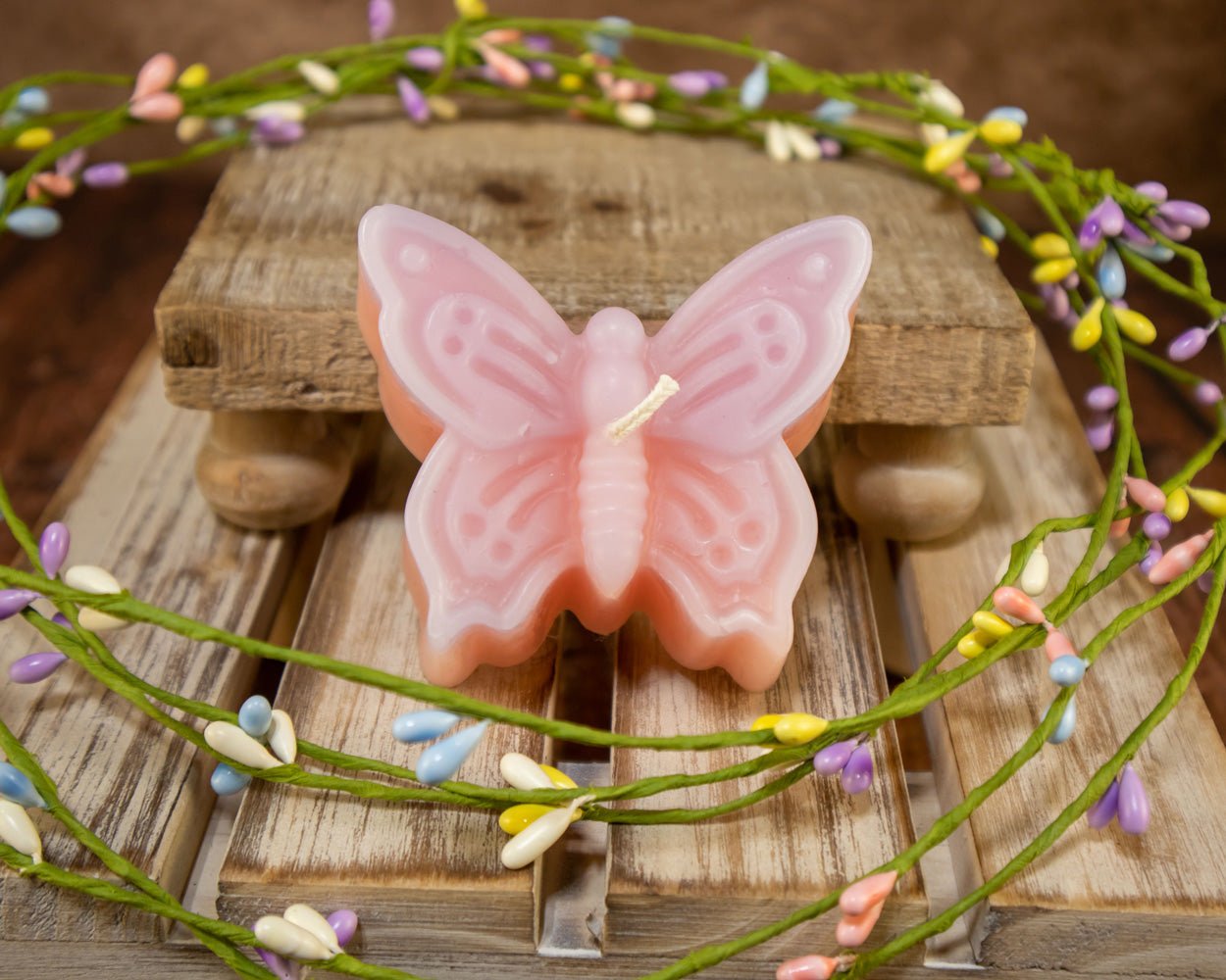 Butterfly Beeswax Candle