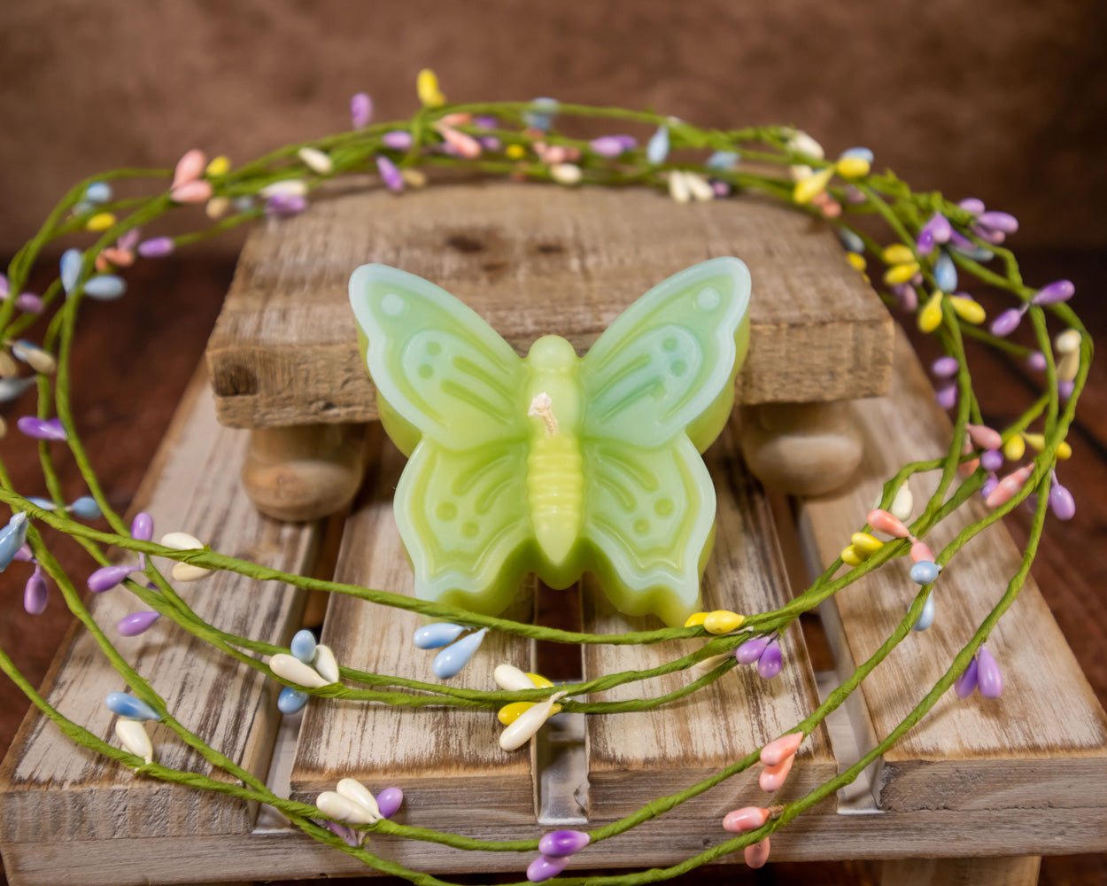 Butterfly Beeswax Candle
