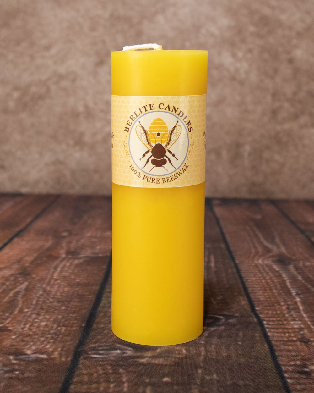 Smooth 100% Pure Beeswax Pillar