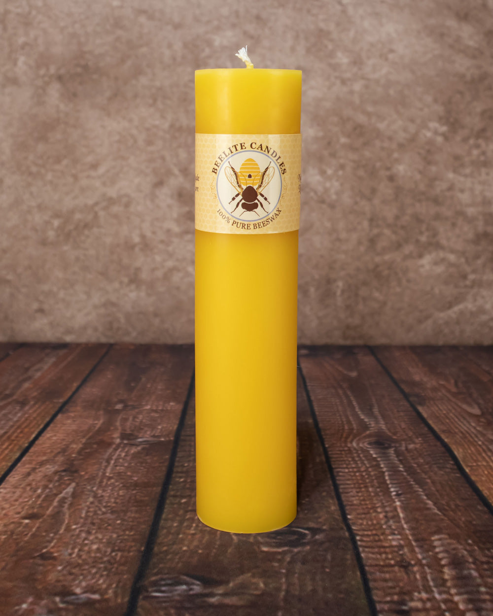 Smooth 100% Pure Beeswax Pillar