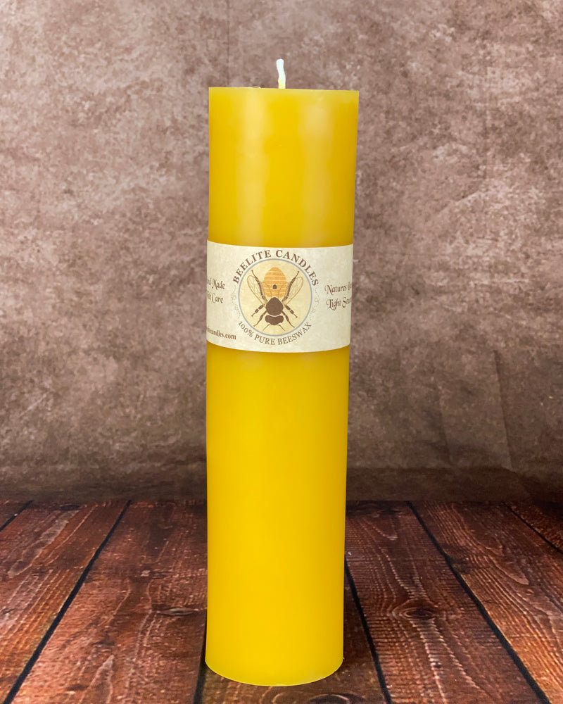 Smooth 100% Pure Beeswax Pillar