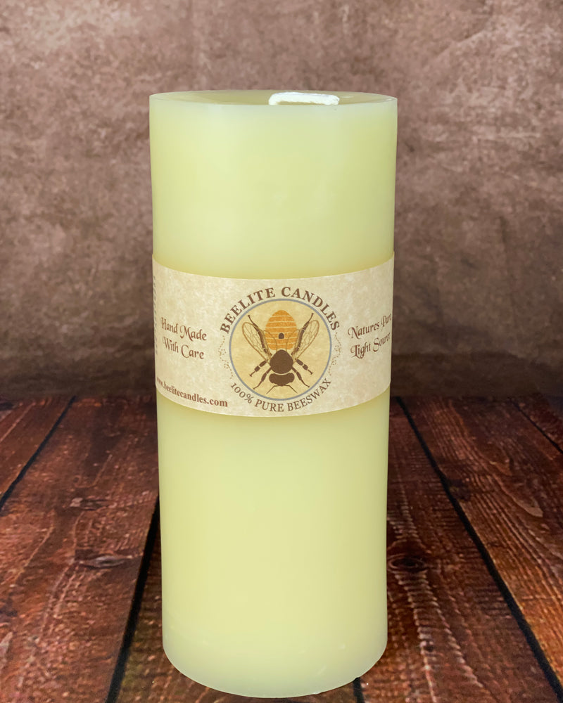 Smooth 100% Pure Beeswax Pillar