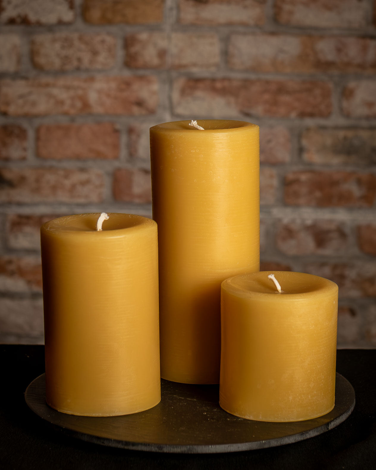 All Day USA Beeswax Pillars 4in. Diameter