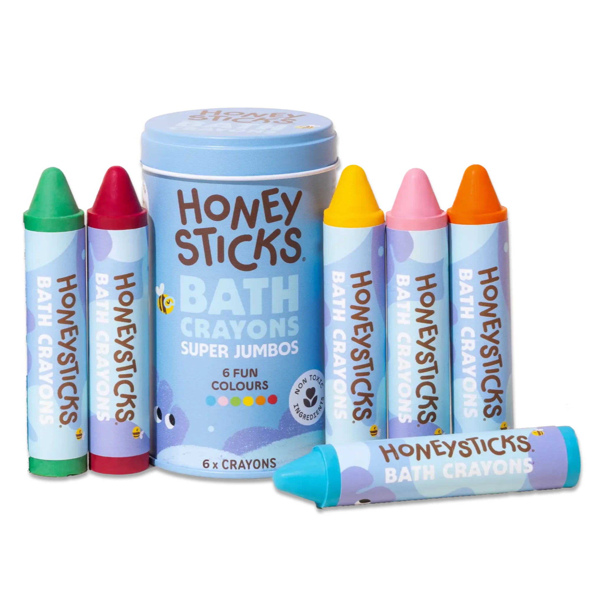 Honeysticks Bath Crayons Super Jumbos 6pk