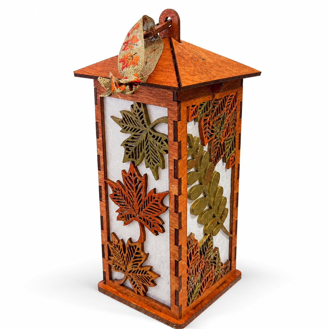 Handmade Autumn Leaf Lantern