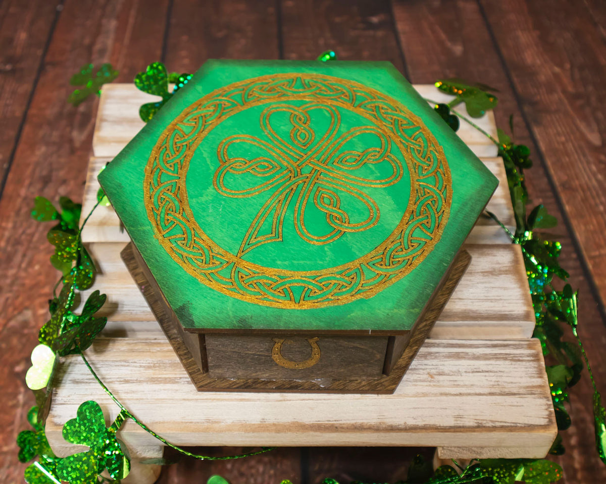 St. Patricks Day Wooden Box