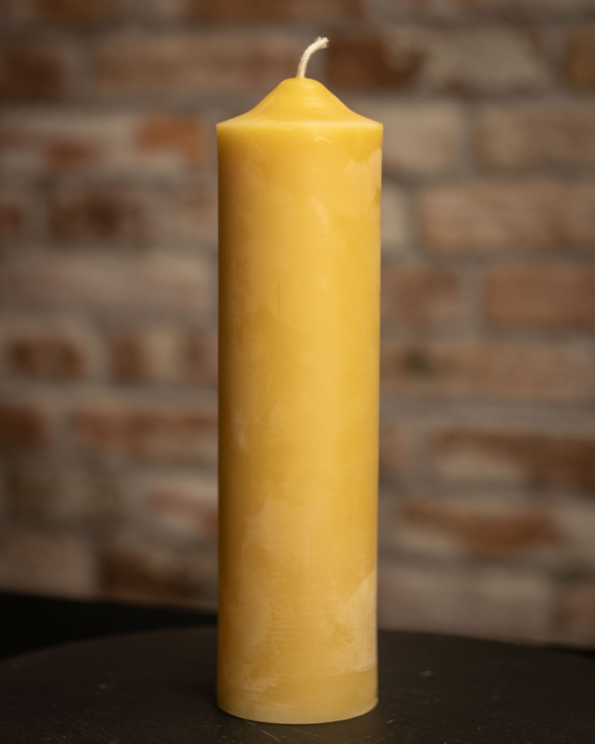 Dome Top Pillars 2½ inch diameter 100% Pure Beeswax