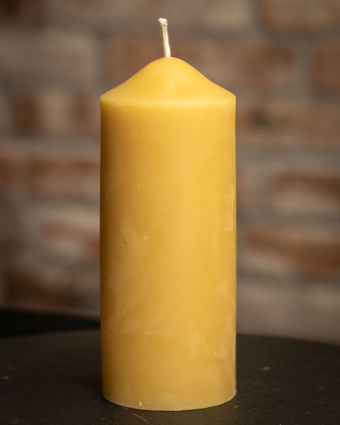 Dome Top Pillars 2½ inch diameter 100% Pure Beeswax