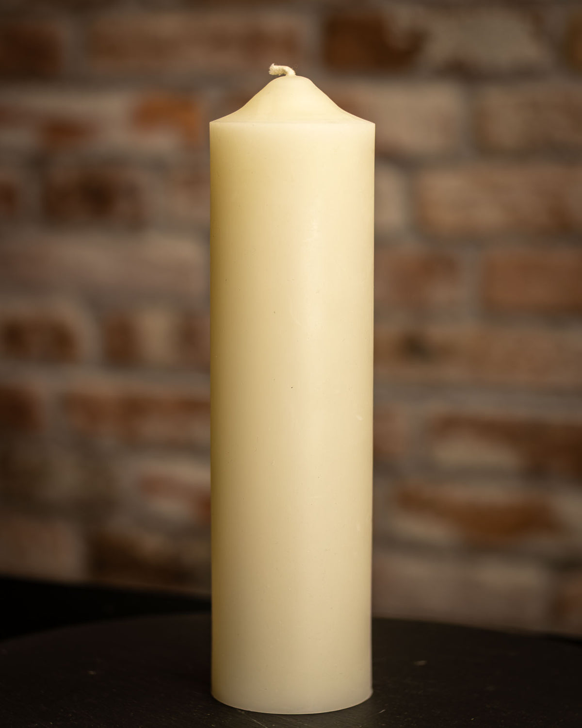 Dome Top Pillars 2½ inch diameter 100% Pure Beeswax