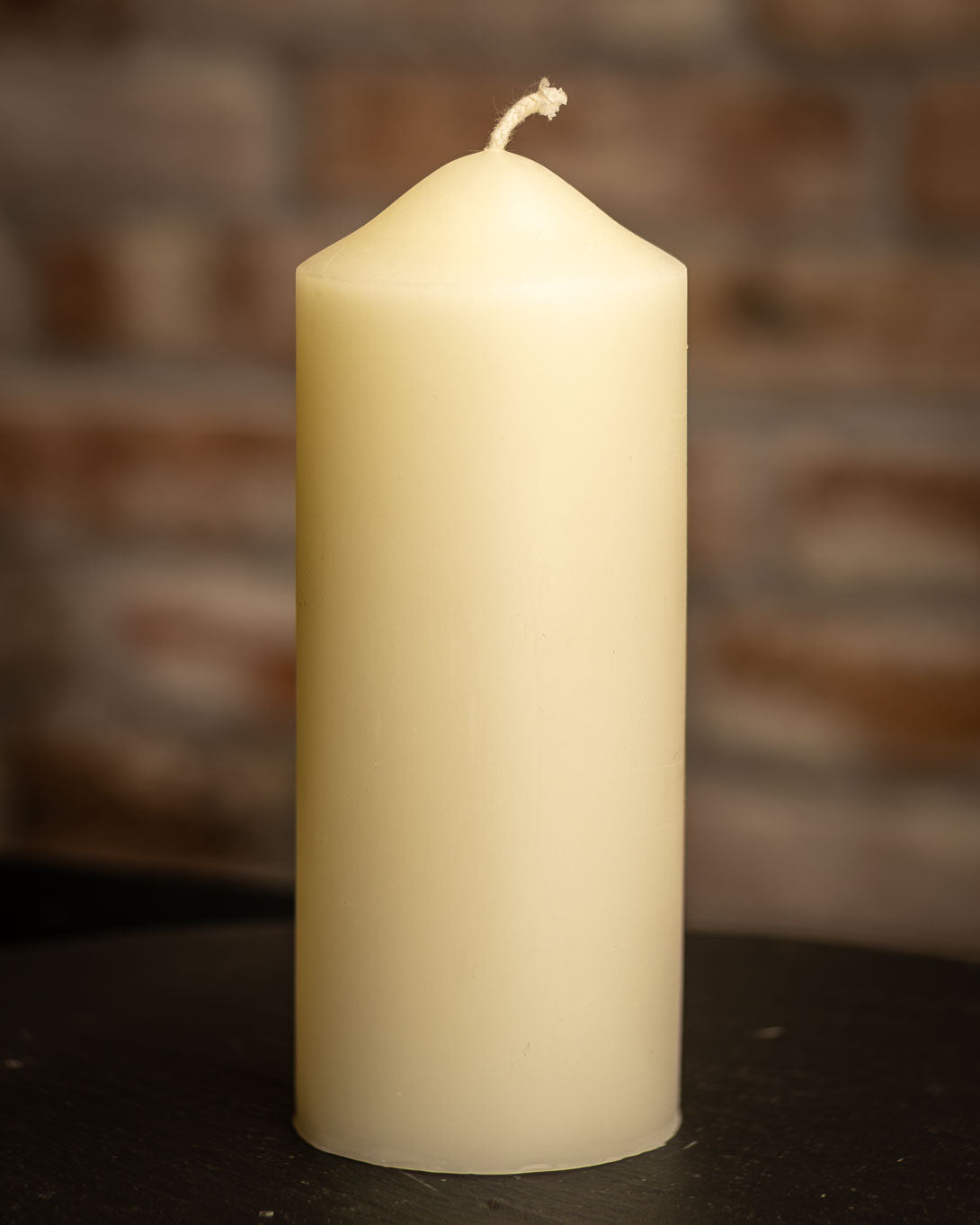 Dome Top Pillars 2½ inch diameter 100% Pure Beeswax