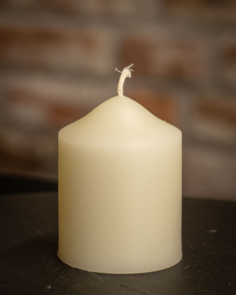 Dome Top Pillars 2½ inch diameter 100% Pure Beeswax