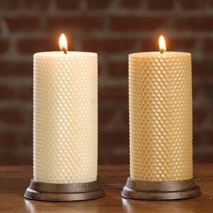 Hand-Rolled 3x6 Beeswax Pillars