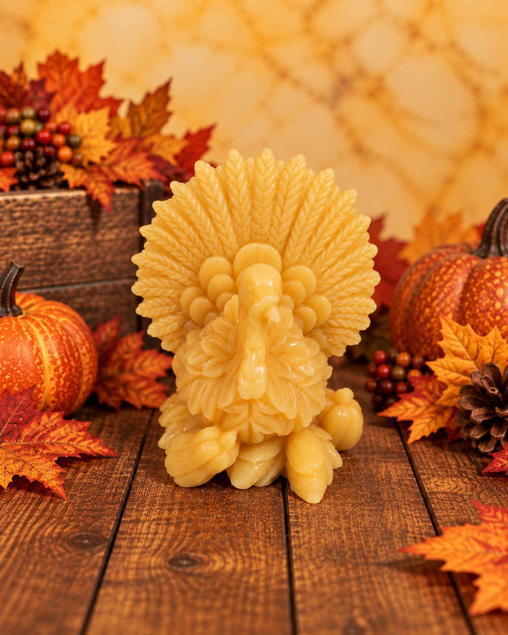 Harvest Turkey Beeswax Candle