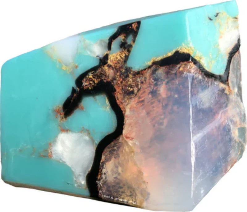 Turquoise™ SoapRocks® • December Birthstone Soap • Calendula Gardenia