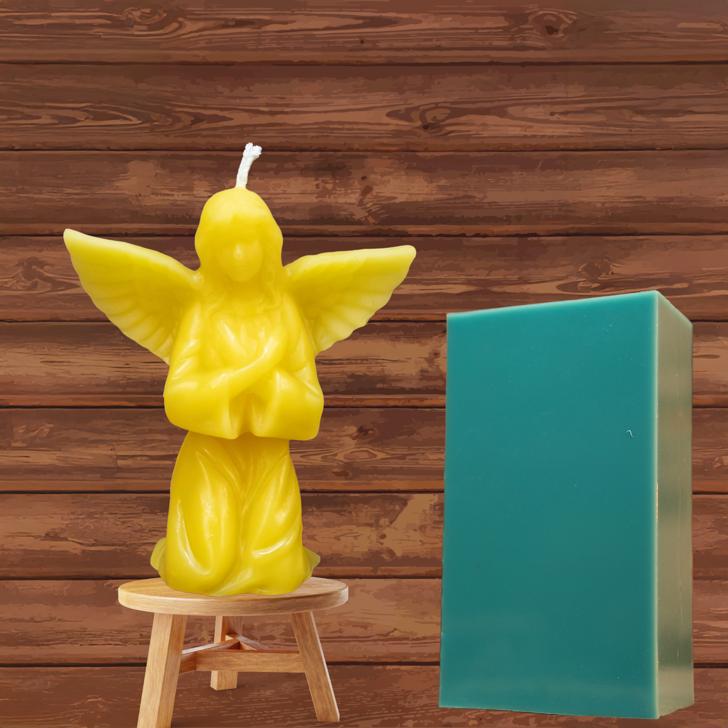 Small Guardian Angel Candle Mold