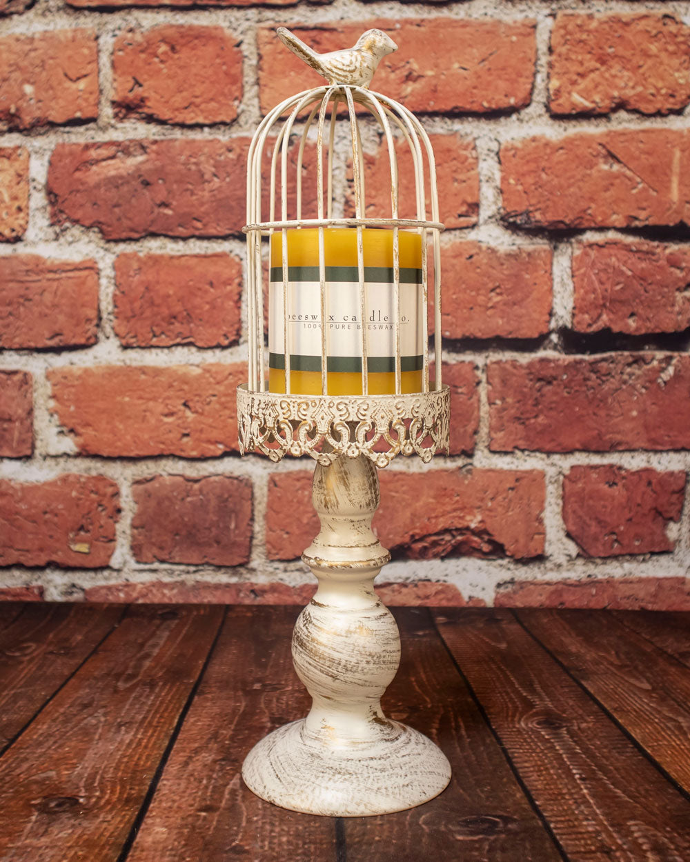 Bird Cage Round Pillar Holder