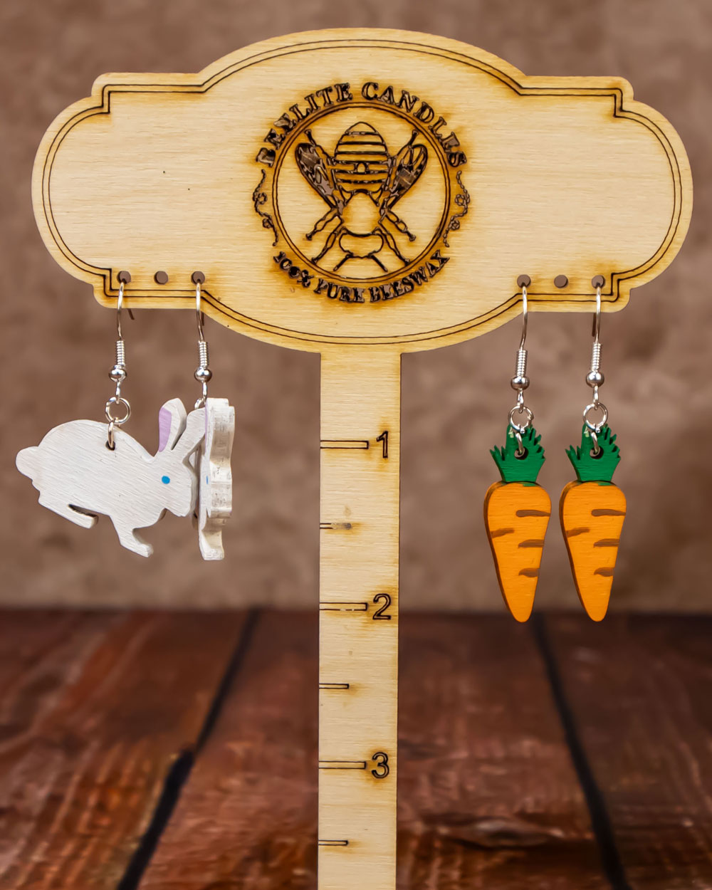 Easter Bunny and Carrot Ear Rings