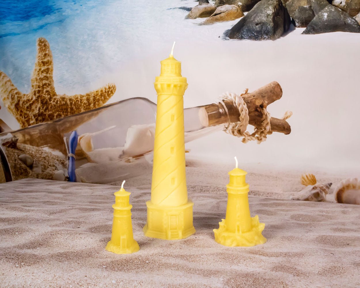 Beeswax Lighthouse Candles