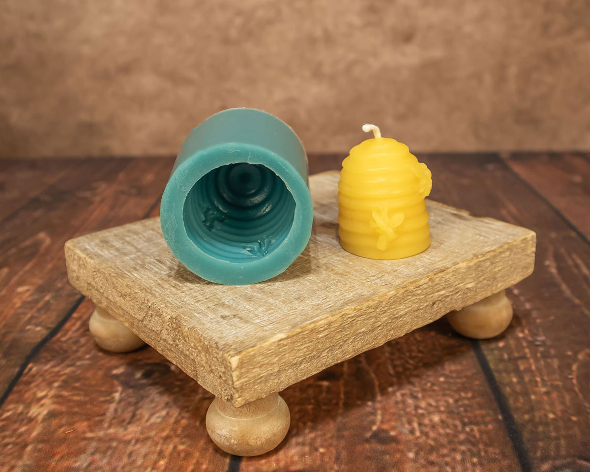 Mini Skep Mold - High Quality Rubber Molds for Beeswax and Candle Making