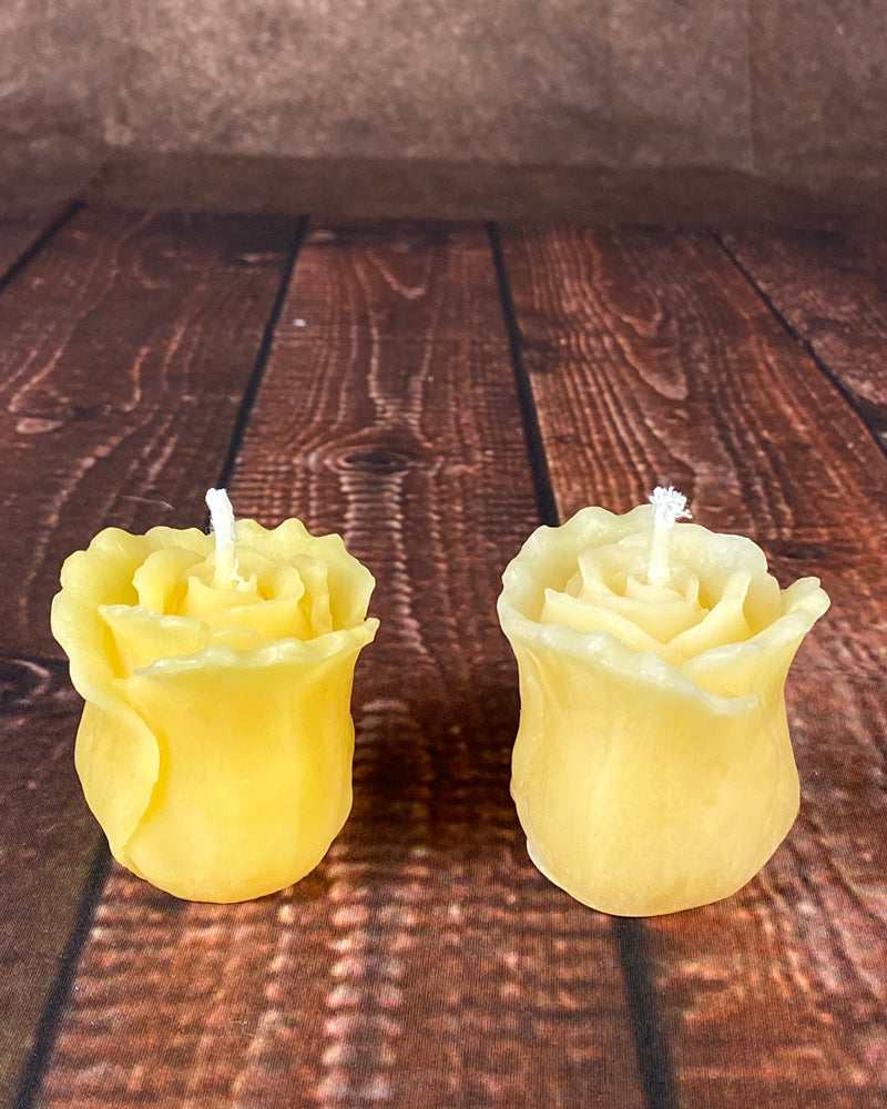 Rose Bud Votive Candles (set of 2)