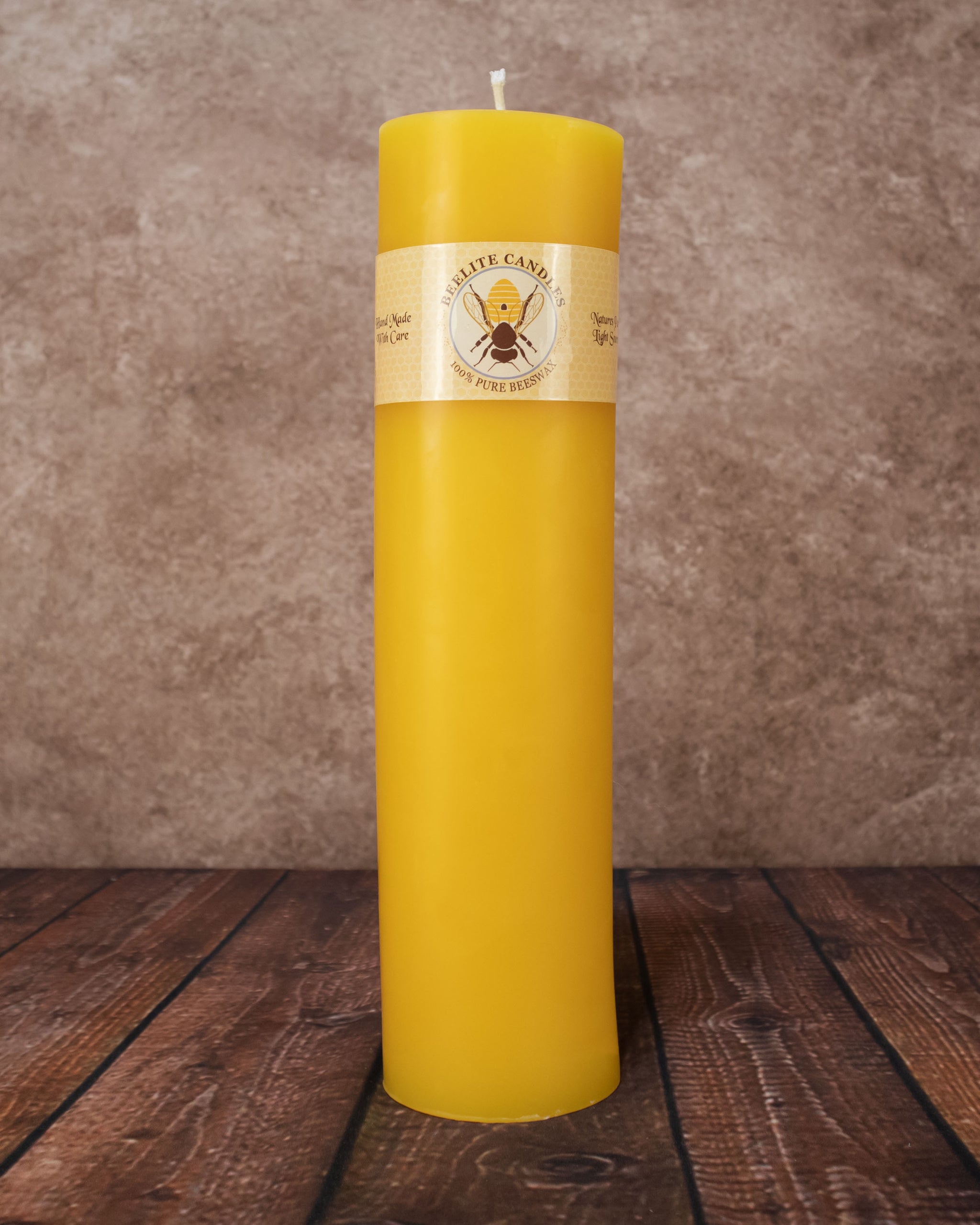 Smooth 100% Pure Beeswax Pillar