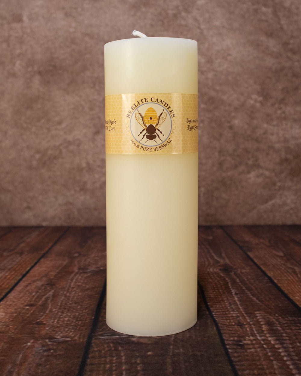 Smooth 100% Pure Beeswax Pillar