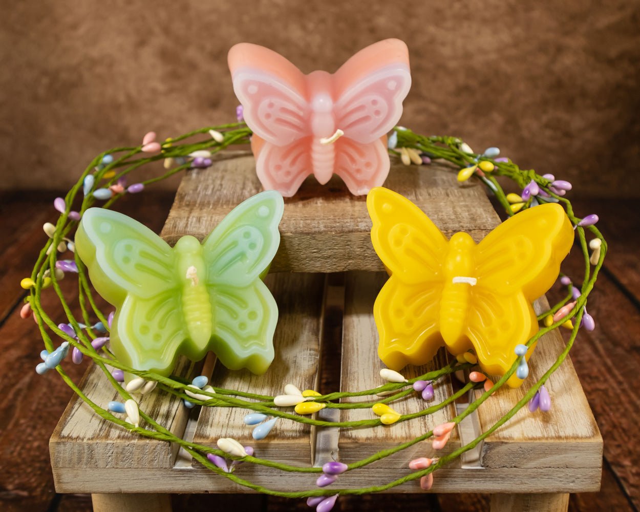 Butterfly Beeswax Candle
