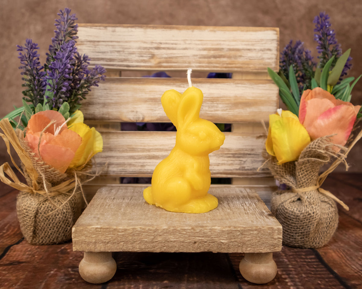 Easter Beeswax Bunny Natural Yellow