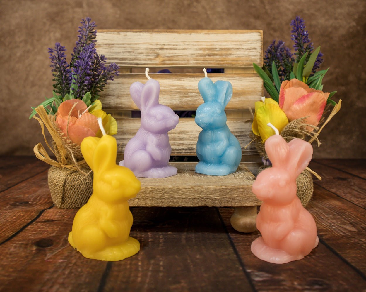 Easter Beeswax Candle Bunny Assorted