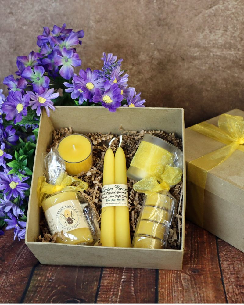 beeswax candle gift box set 